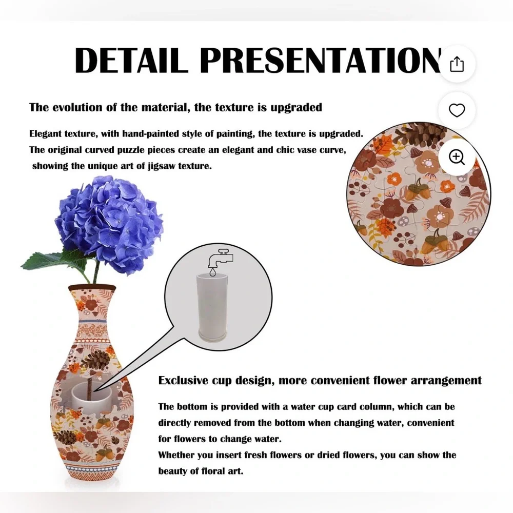 Puzzle Vase 3D 160‎ pieces
